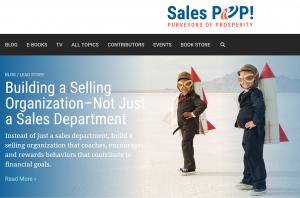 Sales Pop Building a Selling Organization NOT just a Sales Department by Shawn Karol Sandy